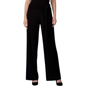 Joseph Ribkoff Pleated Wide Leg Pant Style 201254 - Black, Size 10 NWT